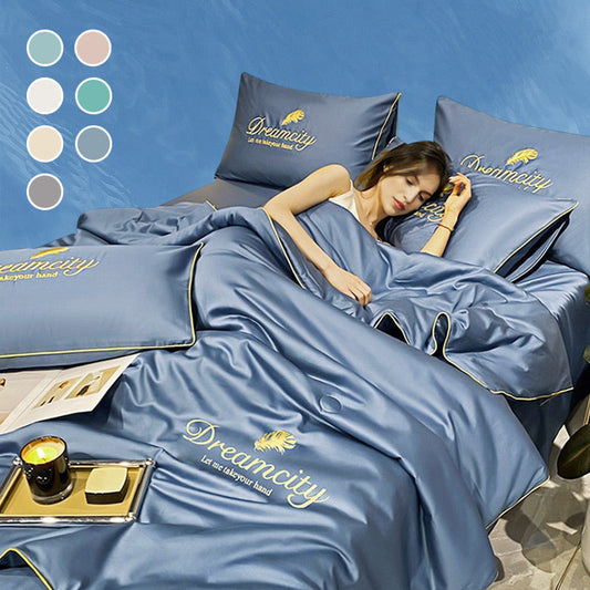 🔥【1° Más Vendido】🔥Calor en la Cama? Juego, Fresco y Lavable⏳Tiendas Hogar Recomiendan! Juego Cama 4 Piezas 2026 Todo en Uno⚡️