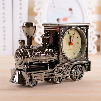 ⏰ ¡Despierta con estilo retro! 🚂🎶 Reloj despertador modelo locomotora vintage